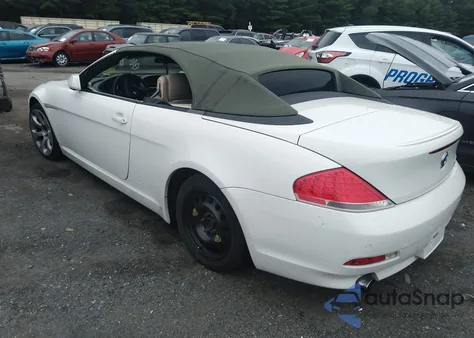 2005 BMW 645Ci из США, поврежденный, VIN WBAEK73475B328600